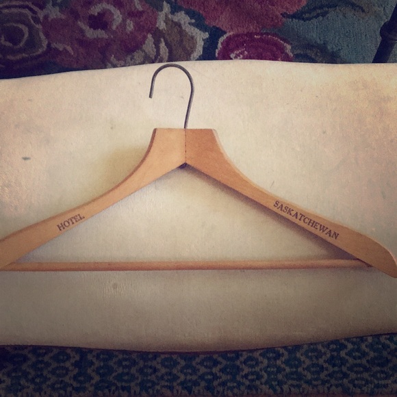 Vintage hotel Saskatchewan Wooden Hanger!